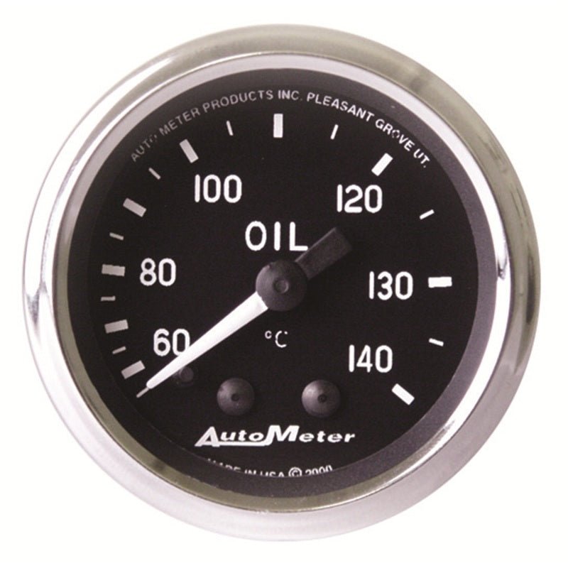 AutoMeter - Autometer Cobra 2 1/16in 60-140 Deg Celcius Mechanical Oil Temperature Gauge - Demon Performance