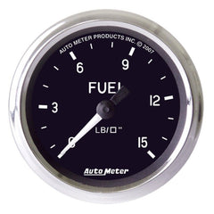 AutoMeter - Autometer Cobra 2 inch 0-15 PSI w/ ISO Fuel Pressure Gauge - Demon Performance