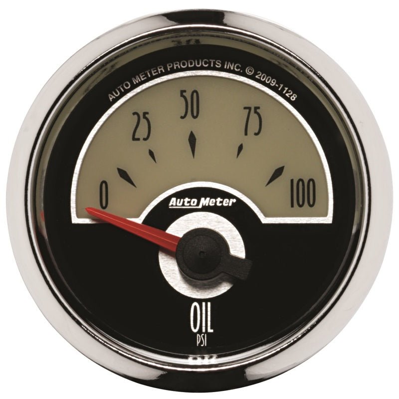 AutoMeter - Autometer Cruiser Electric Oil Pressure 2 1/16in 100 PSI Gauge - Demon Performance
