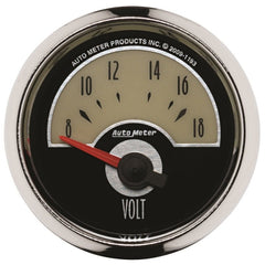 AutoMeter - Autometer Cruiser Voltmeter 2 1/16in 18V Electric Gauge - Demon Performance
