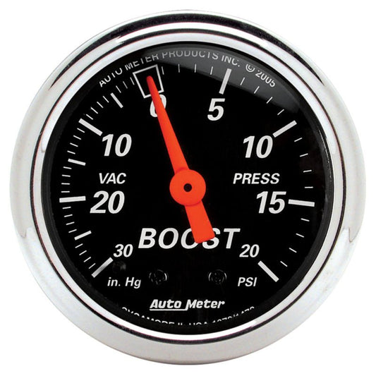 AutoMeter - Autometer Designer 2-1/16in Mechanical 30 In Hg-Vac / 20 PSI Vacuum/Boost Gauge - Demon Performance