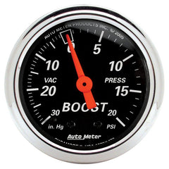 AutoMeter - Autometer Designer 2-1/16in Mechanical 30 In Hg-Vac / 20 PSI Vacuum/Boost Gauge - Demon Performance