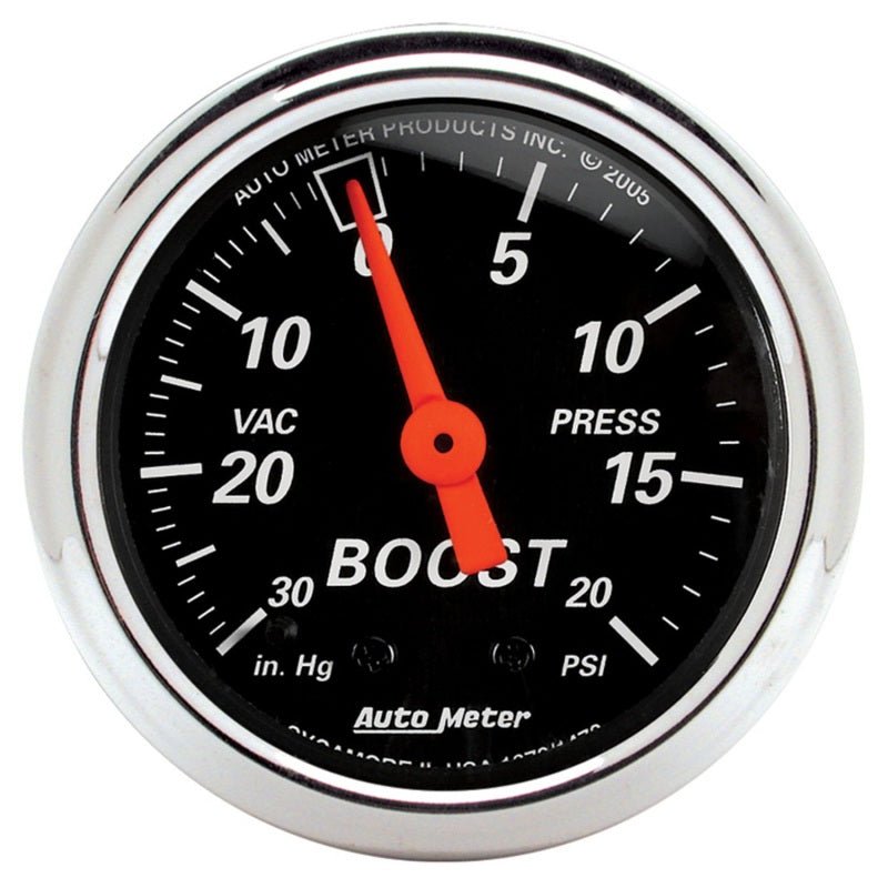 AutoMeter - Autometer Designer 2-1/16in Mechanical 30 In Hg-Vac / 20 PSI Vacuum/Boost Gauge - Demon Performance