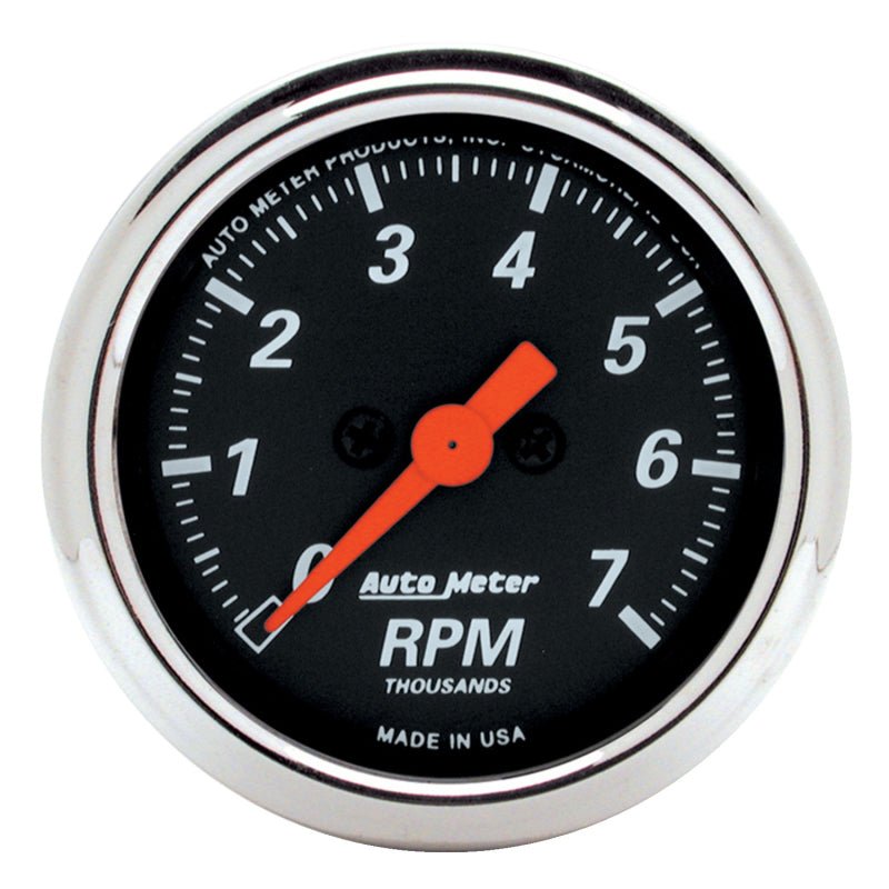 AutoMeter - Autometer Designer Black 2-1/16in Electrical 7k RPM Tachometer - Demon Performance