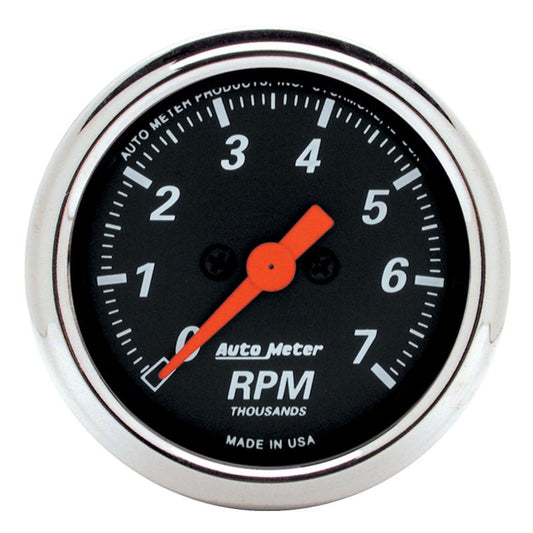 AutoMeter - Autometer Designer Black 2-1/16in Electrical 7k RPM Tachometer - Demon Performance