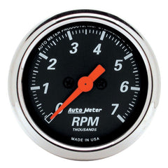 AutoMeter - Autometer Designer Black 2-1/16in Electrical 7k RPM Tachometer - Demon Performance