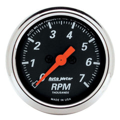 AutoMeter - Autometer Designer Black 2-1/16in Electrical 7k RPM Tachometer - Demon Performance