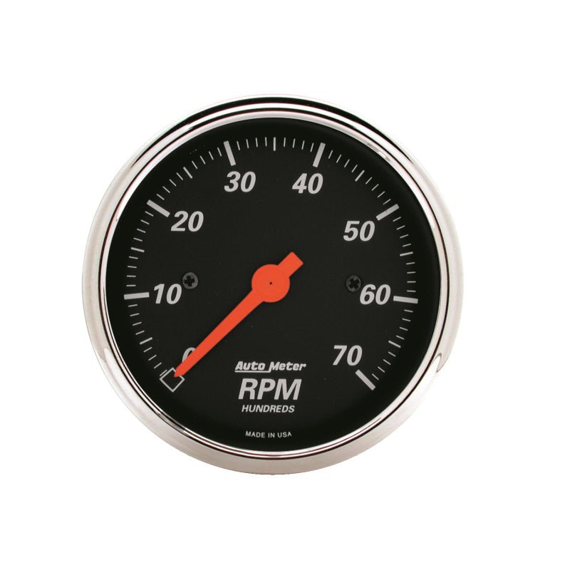 AutoMeter - Autometer Designer Black 3-1/8in Electrical 7k RPM Tachometer - Demon Performance