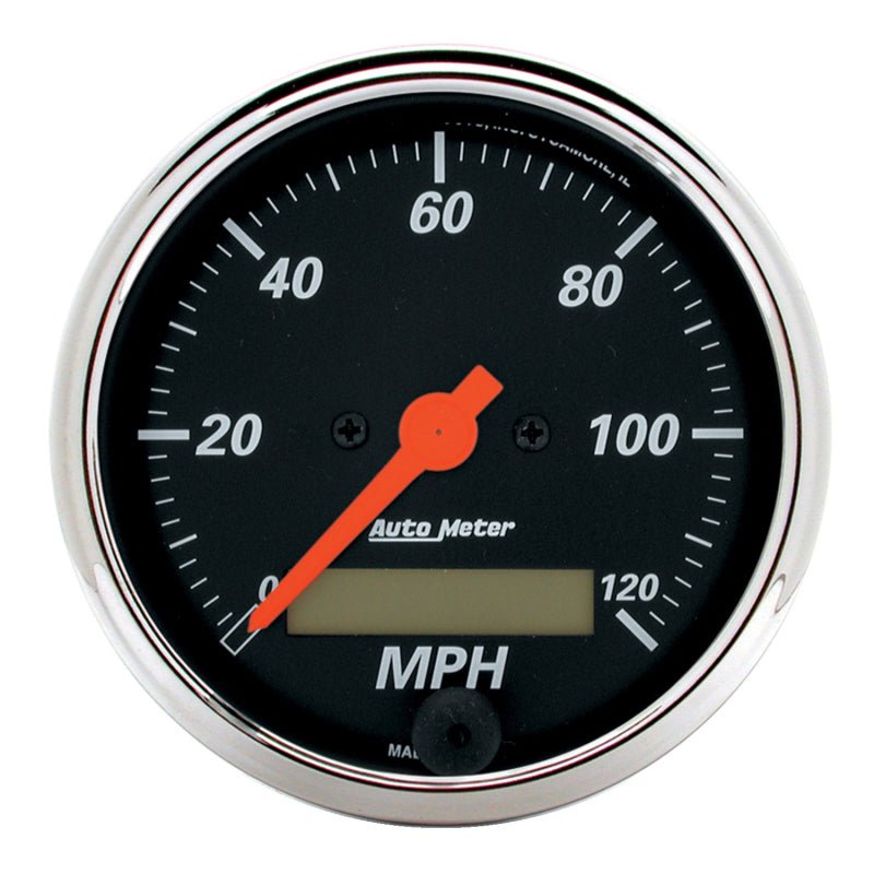 AutoMeter - Autometer Designer Black 3-1/8in Electronic Programmable 120MPH Speedometer - Demon Performance