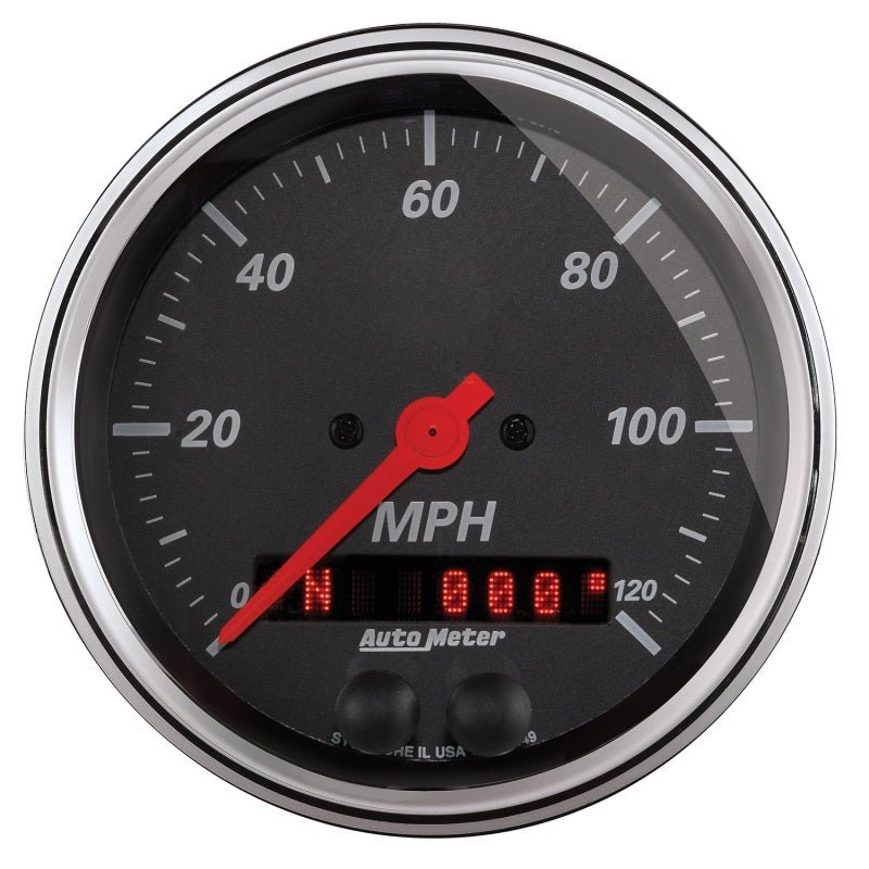 AutoMeter - Autometer Designer Black 3-3/8in Electric 120MPH GPS Speedometer - Demon Performance