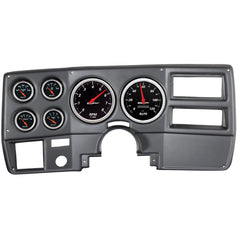 AutoMeter - Autometer Designer Black 73-83 Chevy Truck / Suburban Dash Kit 6pc Tach/ MPH/ Fuel/ Oil/ WTMP/ Volt - Demon Performance