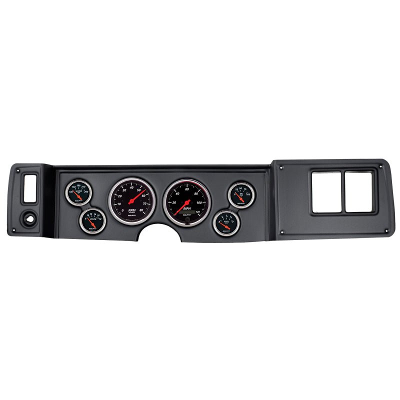 AutoMeter - Autometer Designer Black 79-81 Camaro Dash Kit 6pc Tach / MPH / Fuel / Oil / WTMP / Volt - Demon Performance