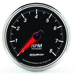 AutoMeter - Autometer Designer Black II 3 3/8in 8000 RPM In-Dash Tachometer - Demon Performance