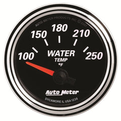 AutoMeter - Autometer Designer Black II 52mm 250 Deg F Water Temp Gauge - Demon Performance