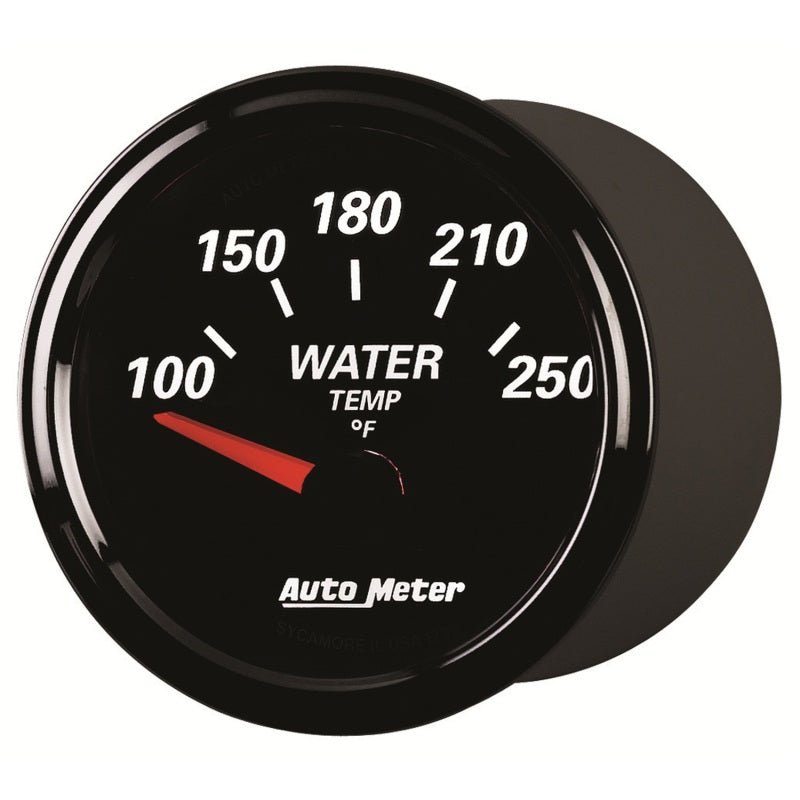 AutoMeter - Autometer Designer Black II 52mm 250 Deg F Water Temp Gauge - Demon Performance