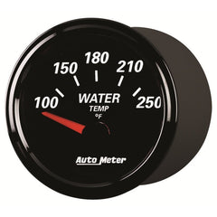 AutoMeter - Autometer Designer Black II 52mm 250 Deg F Water Temp Gauge - Demon Performance