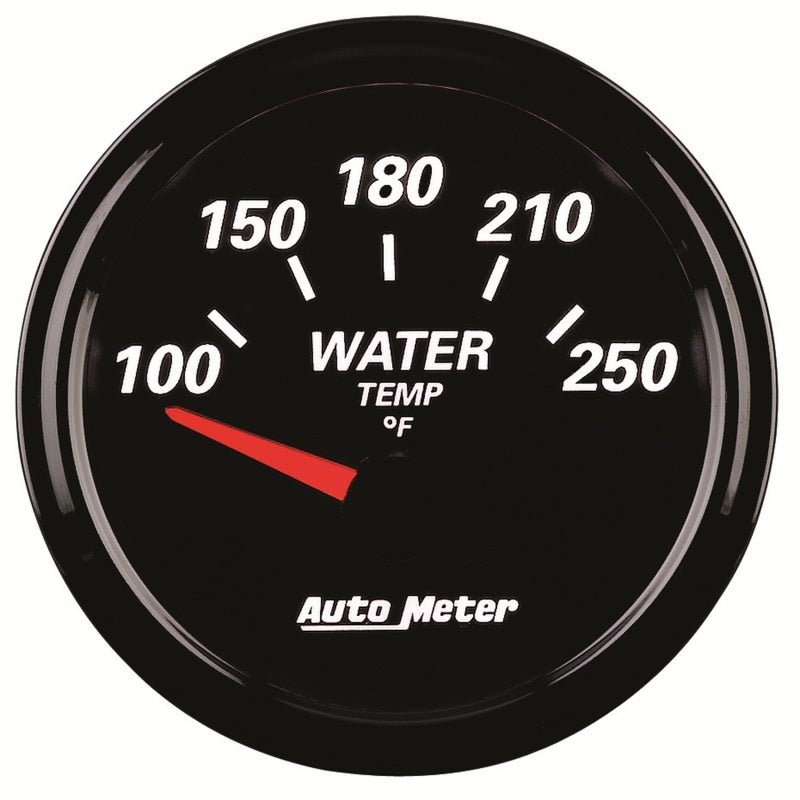 AutoMeter - Autometer Designer Black II 52mm 250 Deg F Water Temp Gauge - Demon Performance