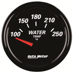 AutoMeter - Autometer Designer Black II 52mm 250 Deg F Water Temp Gauge - Demon Performance