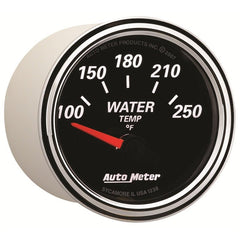 AutoMeter - Autometer Designer Black II 52mm 250 Deg F Water Temp Gauge - Demon Performance