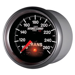 AutoMeter - Autometer Elite 52.4mm 100-260F Transmission Temprature Peak & Warn w/ Electronic Control Gauge - Demon Performance