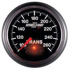 AutoMeter - Autometer Elite 52.4mm 100-260F Transmission Temprature Peak & Warn w/ Electronic Control Gauge - Demon Performance