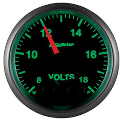 AutoMeter - Autometer Elite 52.4mm Peak & Warn w/ Electronic Control 8-18 Volt Voltmeter - Demon Performance