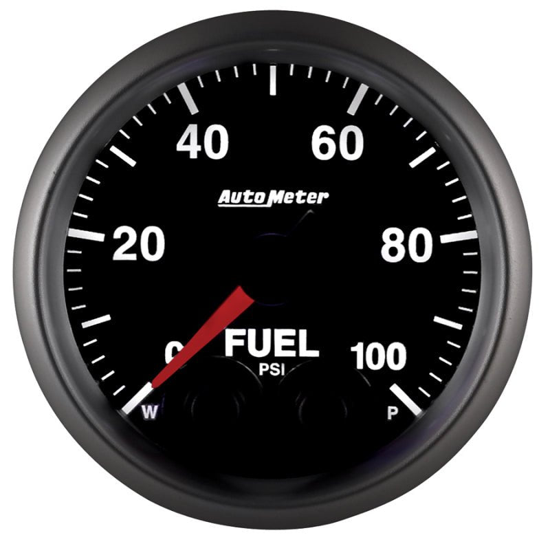 AutoMeter - Autometer Elite 52mm 0-100 PSI Fuel Pressure Peak & Warn w/ Electronic Control Gauge - Demon Performance