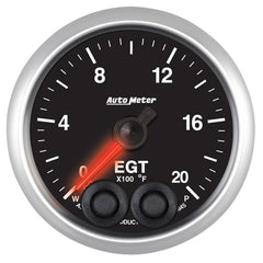 AutoMeter - Autometer Elite 52mm 0-2000 Deg F Full Sweep Electronic Exhuast Gas Temperature Gauge - Demon Performance