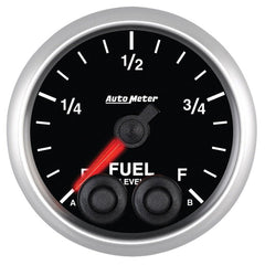 AutoMeter - Autometer Elite 52mm 0-280 ohm Full Sweep Electronic Fuel Level Programmable Empty-Full Gauge - Demon Performance