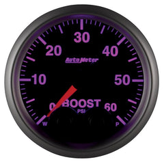 AutoMeter - Autometer Elite 52mm 0-60 PSI Boost Peak & Warn w/ Electronic Control Gauge - Demon Performance