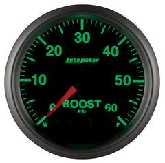 AutoMeter - Autometer Elite 52mm 0-60 PSI Boost Peak & Warn w/ Electronic Control Gauge - Demon Performance