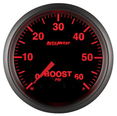 AutoMeter - Autometer Elite 52mm 0-60 PSI Boost Peak & Warn w/ Electronic Control Gauge - Demon Performance