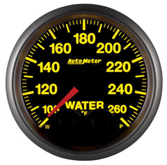 AutoMeter - Autometer Elite 52mm 100-260 Degress F Water Temperature Peak and Warn Gauge w/ Electonic Control - Demon Performance