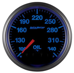 AutoMeter - Autometer Elite 52mm 100-340 Deg F Oil Temp Peak & Warn w/ Electronic Control Gauge - Demon Performance