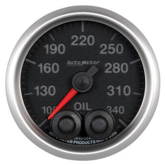 AutoMeter - Autometer Elite 52mm 100-340 Deg F Oil Temp Peak & Warn w/ Electronic Control Gauge - Demon Performance