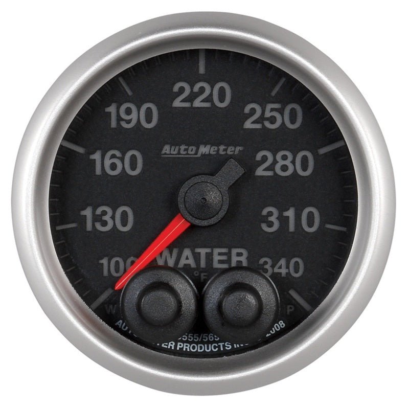 AutoMeter - Autometer Elite 52mm 100-340 Deg F Water Temperature Peak and Warn Gauge w/ Electonic Control - Demon Performance