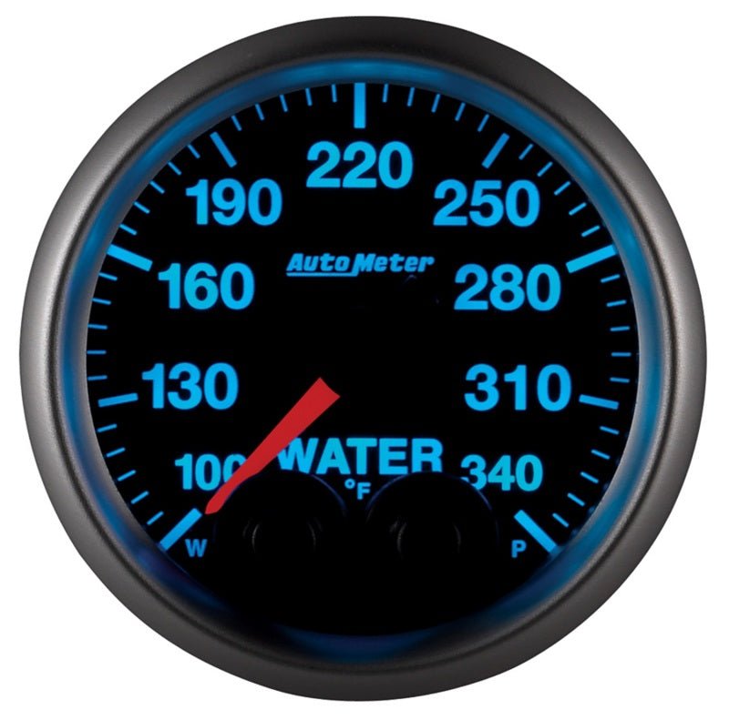 AutoMeter - Autometer Elite 52mm 100-340 Deg F Water Temperature Peak and Warn Gauge w/ Electonic Control - Demon Performance