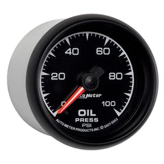 AutoMeter - Autometer ES 52.4mm 0-100 PSI Oil Pressure Gauge - Demon Performance