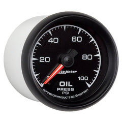AutoMeter - Autometer ES 52mm 0-100 PSI Mechanical Oil Pressure Gauge - Demon Performance