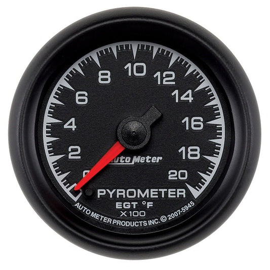AutoMeter - Autometer ES 52mm Full Sweep Electronic 0-2000 Degree F EGT/Pyrometer Gauge - Demon Performance