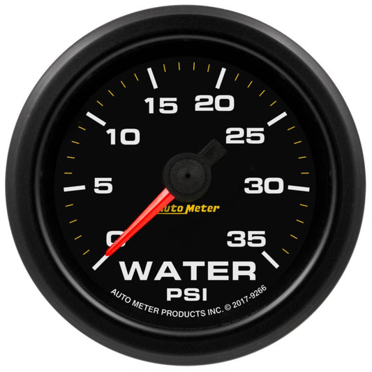 AutoMeter - Autometer Extreme Environment 2-1/16in 35PSI Water Pressure Gauge w/ Warning - Demon Performance