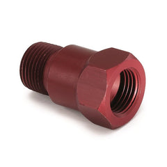 AutoMeter - AutoMeter Fitting Adapter 3/8in. NPT Male Aluminum Red For Mech. Temp. Gauge - Demon Performance