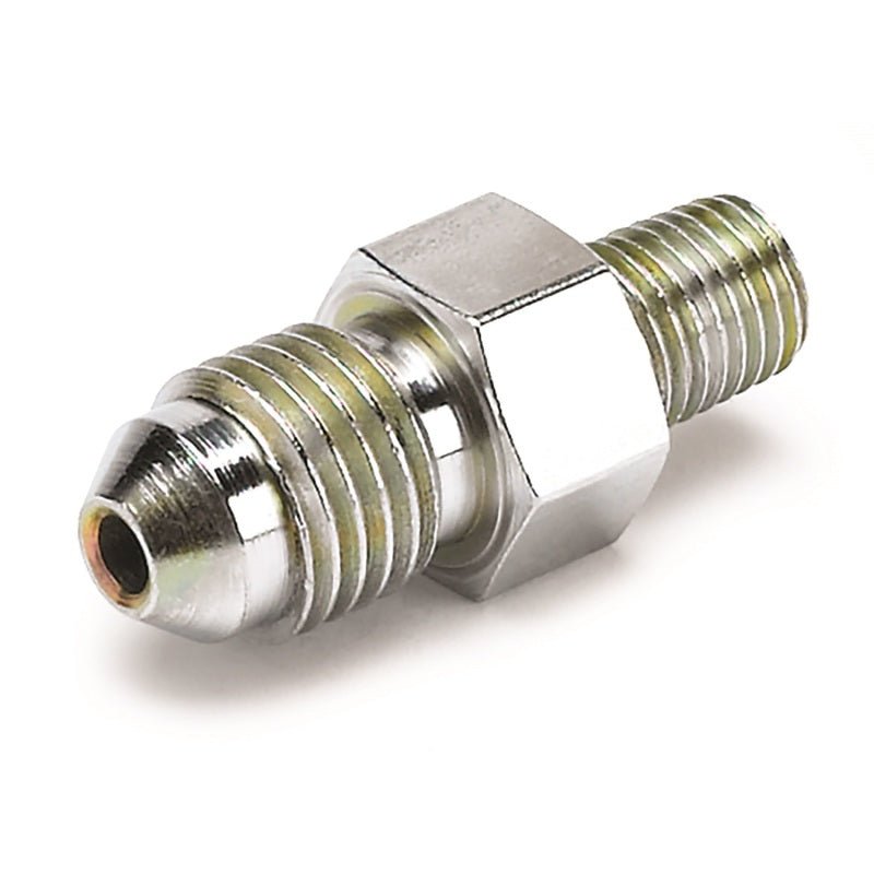 AutoMeter - Autometer Fitting Adapter -4AN Male to 1/16in NPT Male for Ford Fuel Rail - Demon Performance