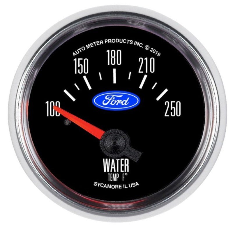 AutoMeter - Autometer Ford 2-1/16in. 100F-250F Electric Water Temp Gauge - Demon Performance