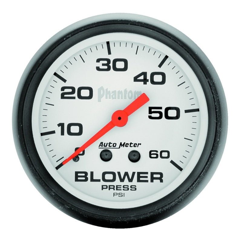 AutoMeter - AutoMeter Gauge Boost 2-5/8in. 60PSI Mechanical Phantom - Demon Performance