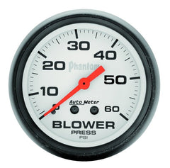 AutoMeter - AutoMeter Gauge Boost 2-5/8in. 60PSI Mechanical Phantom - Demon Performance