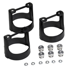 AutoMeter - AutoMeter Gauge Bracket Kit 2-5/8in. Black Composite Qty 3 - Demon Performance