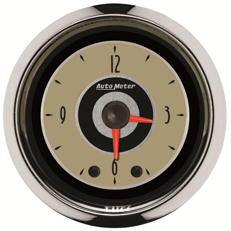 AutoMeter - AutoMeter Gauge Clock 2-1/16in. 12HR Analog Cruiser - Demon Performance