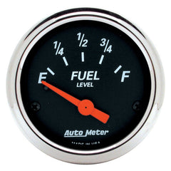 AutoMeter - AutoMeter Gauge Fuel Level 2-1/16in. 0 Ohm(e) to 30 Ohm(f) Elec Designer Black - Demon Performance