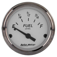 AutoMeter - AutoMeter Gauge Fuel Level 2-1/16in. 0 Ohm(e) to 90 Ohm(f) Elec American Platinum - Demon Performance